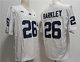 Men's Penn State Nittany Lions #26 Saquon Barkley White Stitched Jersey,baseball caps,new era cap wholesale,wholesale hats